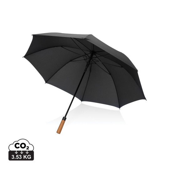 Parapluie tempête 30 pouces recyclé Tony avec poignée en acacias - Accessoire durable pour affronter les intempéries | BCM Goodi