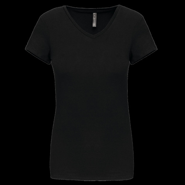 T-shirt col V manches courtes femme personnalisable - BCM Goodies