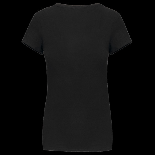 T-shirt col rond manches courtes femme personnalisable BCM Goodies - Confort optimal en coton et élasthanne - Coupe moderne et p