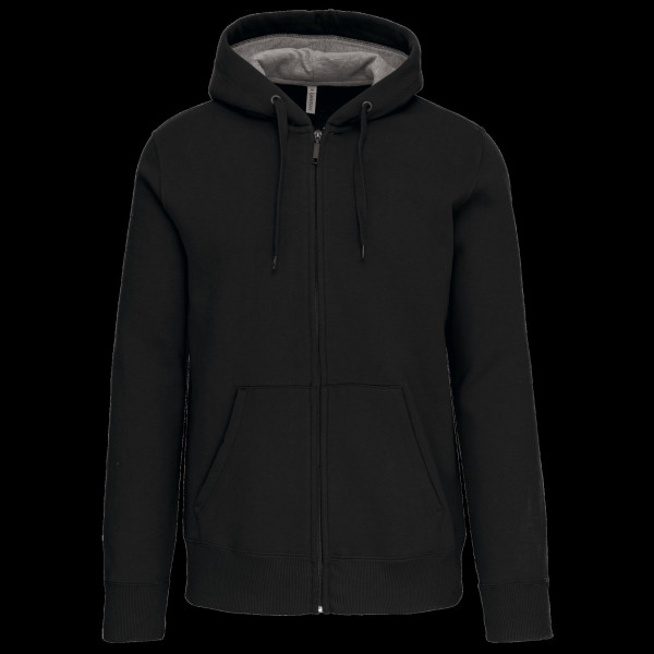 Sweat-shirt zippé capuche unisexe personnalisable en coton et polyester - BCM Goodies