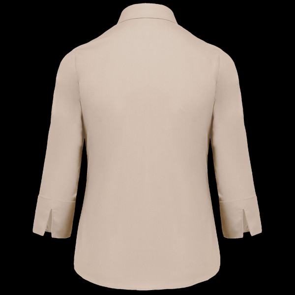 Chemise popeline polycoton manches 3/4 entretien facile pour femme - BCM Goodies