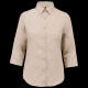 Chemise popeline polycoton manches 3/4 entretien facile pour femme - BCM Goodies