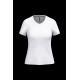 T-shirt col V manches courtes femme en coton de qualité - BCM Goodies