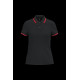 Polo Femme Manches Courtes à Rayures - Polo en Coton Peigné - BCM Goodies
