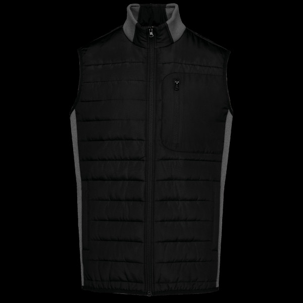 Bodywarmer bi-matière pour homme - Vêtement de qualité pour activités en extérieur