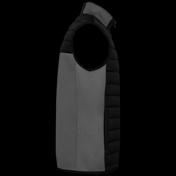 Bodywarmer bi-matière pour homme - Vêtement de qualité pour activités en extérieur