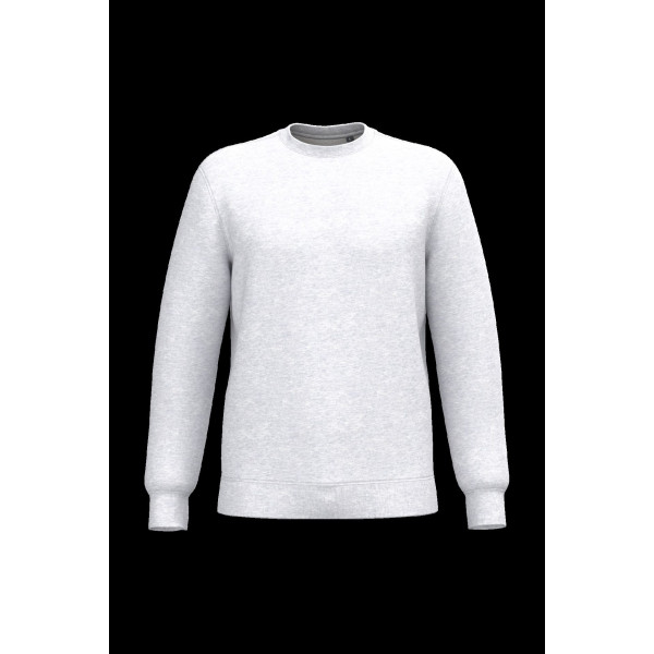 Sweat-shirt recyclé col rond unisexe en coton et polyester recyclé - BCM Goodies