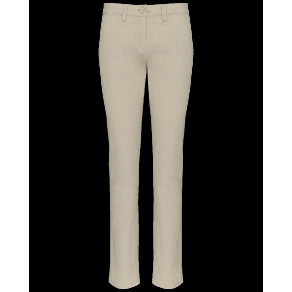 Pantalon chino femme personnalisable en coton et élasthanne - BCM Goodies