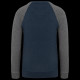 Sweat-shirt French Terry Bio bicolore col rond manches raglan homme - BCM Goodies