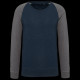 Sweat-shirt French Terry Bio bicolore col rond manches raglan homme - BCM Goodies