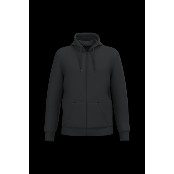 Sweat-shirt recyclé zippé à capuche unisexe - BCM Goodies