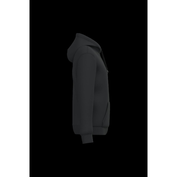 Sweat-shirt recyclé zippé à capuche unisexe - BCM Goodies