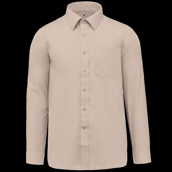 Chemise popeline polycoton entretien facile pour homme - Idéale pour professionnels &amp; personnalisation
