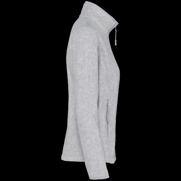 Veste micropolaire zippée pour femme - Polyester antiboulochage - Coupe cintrée - Biais de finition - Idéale pour la promotion d