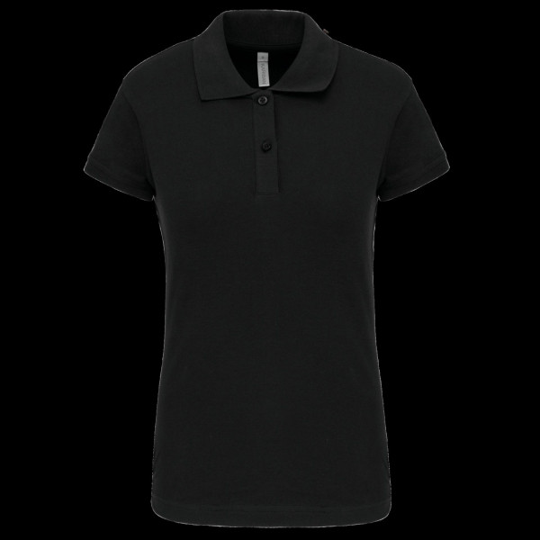 Polo piqué manches courtes femme en coton et élasthanne - BCM Goodies