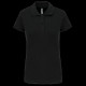 Polo piqué manches courtes femme en coton et élasthanne - BCM Goodies