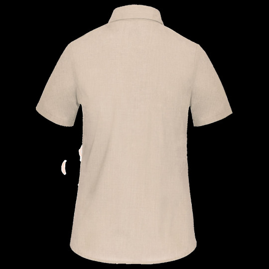 Chemise popeline polycoton manches courtes femme - BCM Goodies