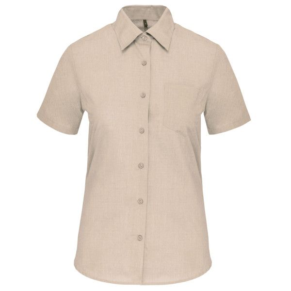 Chemise popeline polycoton manches courtes femme - BCM Goodies