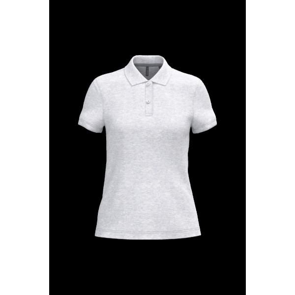 Polo manches courtes femme en coton peigné maille piquée personnalisable - BCM Goodies