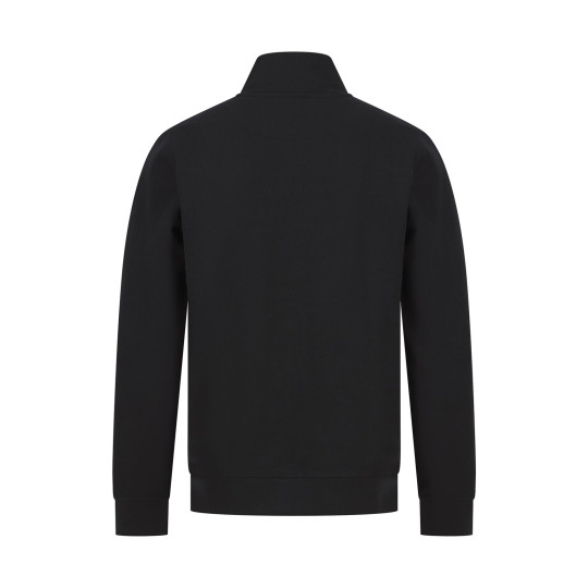 Sweat-shirt col zippé unisexe personnalisable en coton régénéré et polyester recyclé - BCM Goodies