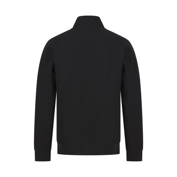 Sweat-shirt col zippé unisexe personnalisable en coton régénéré et polyester recyclé - BCM Goodies