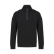 Sweat-shirt col zippé unisexe personnalisable en coton régénéré et polyester recyclé - BCM Goodies