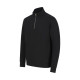 Sweat-shirt col zippé unisexe personnalisable en coton régénéré et polyester recyclé - BCM Goodies