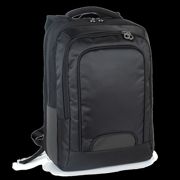 Sac à dos ordinateur business en polyester 600D avec compartiments zippés - BCM Goodies