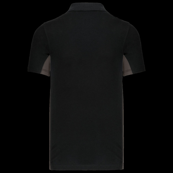 Polo piqué manches courtes bicolore pour homme - BCM Goodies