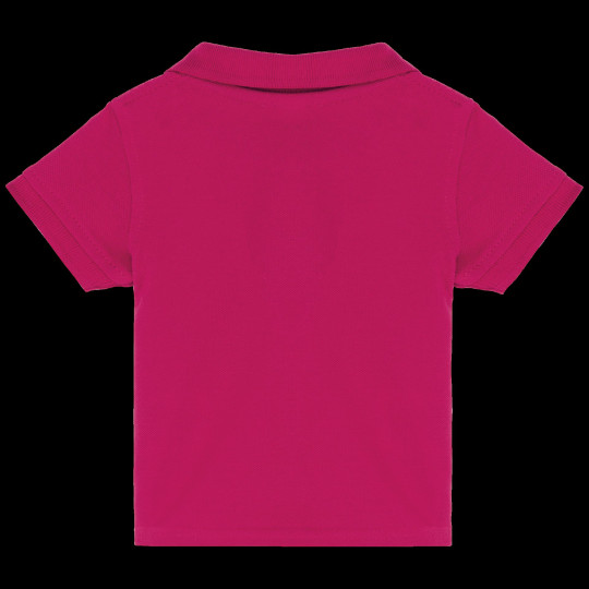 Polo manches courtes bébé en coton piqué - Lavable à 60° - Personnalisable - BCM Goodies