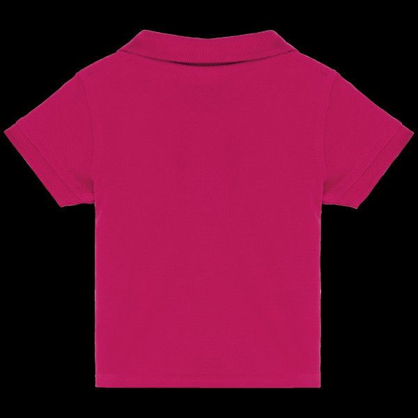 Polo manches courtes bébé en coton piqué - Lavable à 60° - Personnalisable - BCM Goodies
