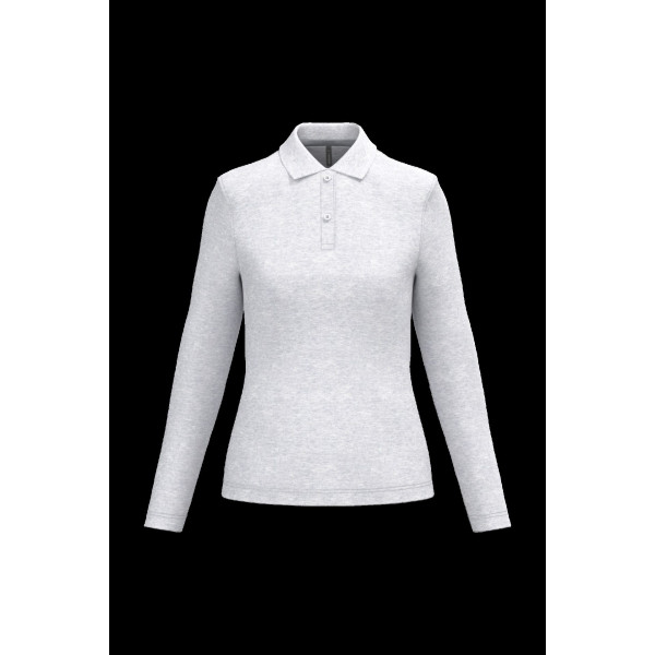 Polo manches longues femme personnalisable - BCM Goodies