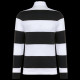 Polo rugby rayé manches longues unisexe en coton peigné - BCM Goodies