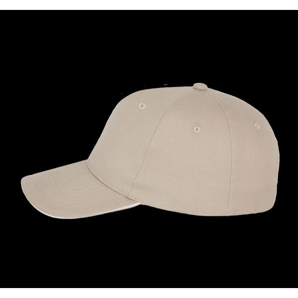 Casquette Baseball avec Sandwich - 6 Panneaux en Coton Brossé Épais - Accessoire Publicitaire Durable et Confortable