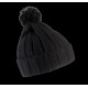 Bonnet à pompon avec revers en acrylique personnalisable - BCM Goodies