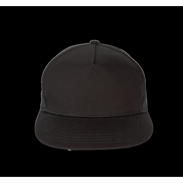 Casquette snapback 5 panneaux en coton sergé - Réglable - Personnalisable