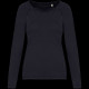 T-shirt écoresponsable raglan manches longues pour femme en coton biologique - BCM Goodies