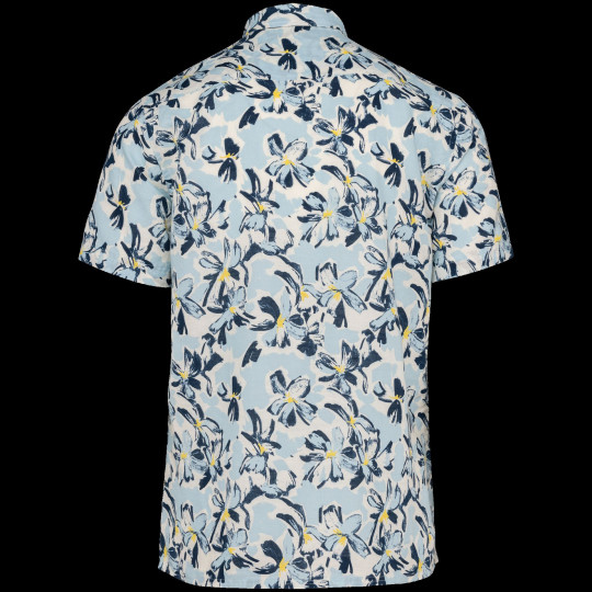 Chemise écoresponsable homme lin coton bio imprimé végétal - BCM Goodies