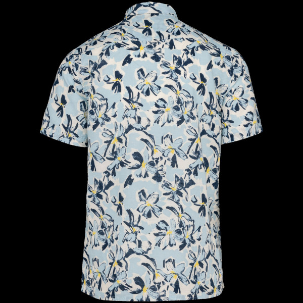 Chemise écoresponsable homme lin coton bio imprimé végétal - BCM Goodies
