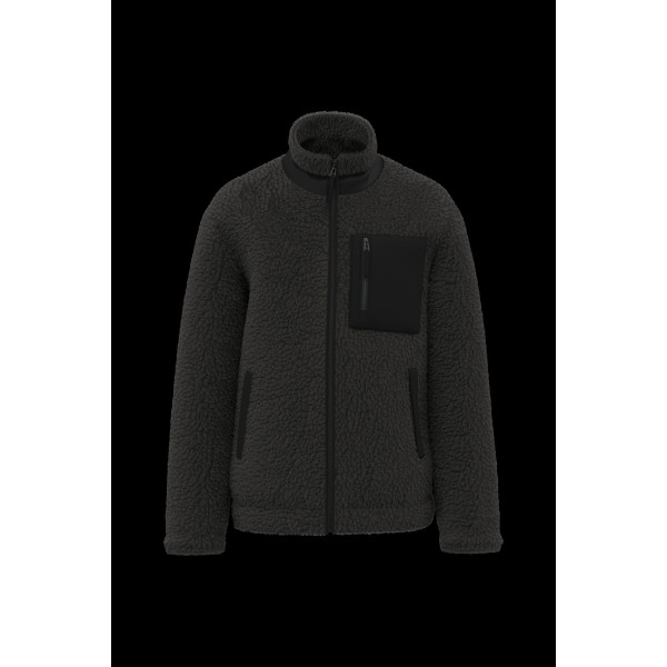 Veste écoresponsable en sherpa unisexe en polyester recyclé post-consommation - BCM Goodies