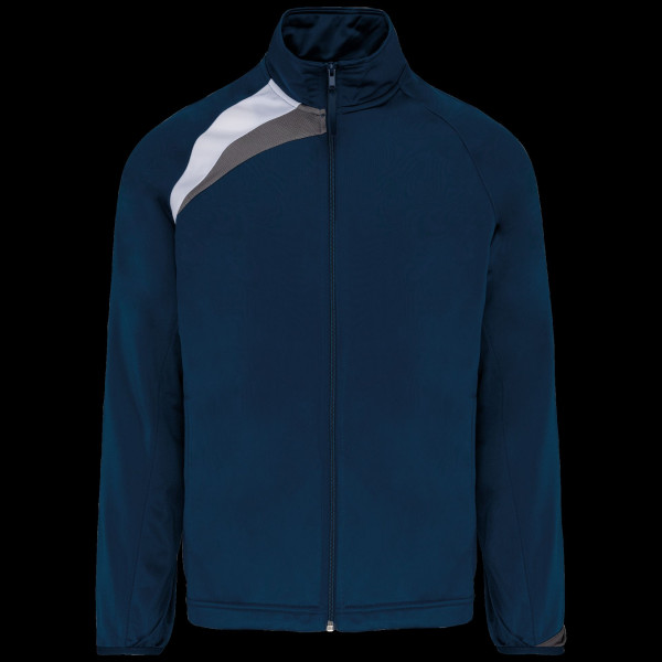 Veste de survêtement unisexe personnalisable en polyester tricot - BCM Goodies
