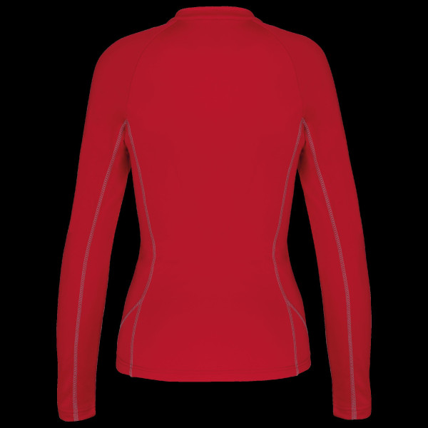 Haut de sport manches longues ¼ zip pour femme - Résistant et confortable - BCM Goodies