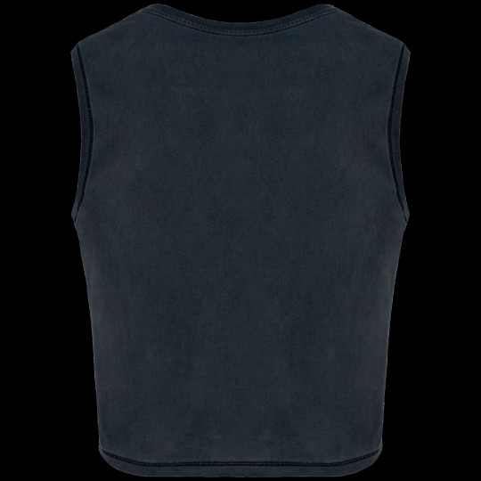T-shirt écoresponsable crop sans manche pour femme en coton biologique - BCM Goodies