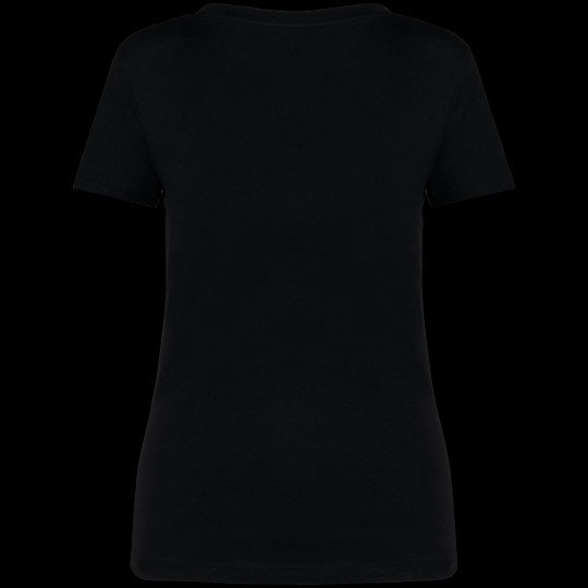 T-shirt écoresponsable col V pour femme en coton biologique de qualité supérieure - BCM Goodies
