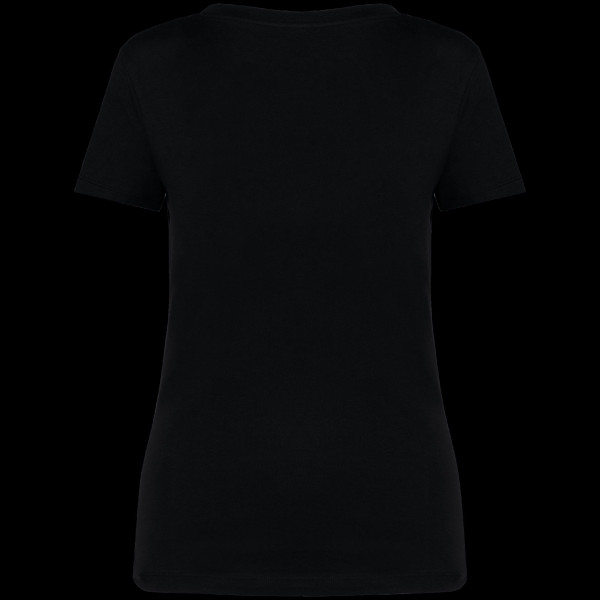 T-shirt écoresponsable col V pour femme en coton biologique de qualité supérieure - BCM Goodies