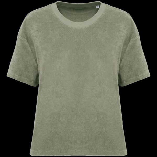 T-shirt écoresponsable en éponge pour femme - Personnalisable, haute qualité - BCM Goodies