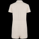Combinaison short écoresponsable en éponge pour femme - Vêtement durable en coton biologique et polyester recyclé