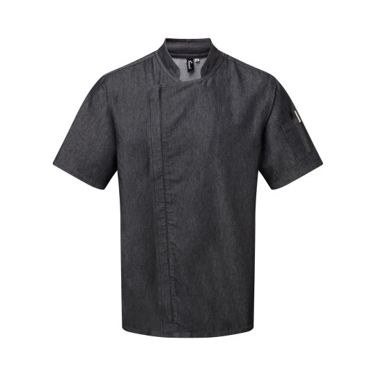 Veste chef cuisinier Zip close en coton et polyester - BCM Goodies