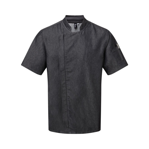 Veste chef cuisinier Zip close en coton et polyester - BCM Goodies