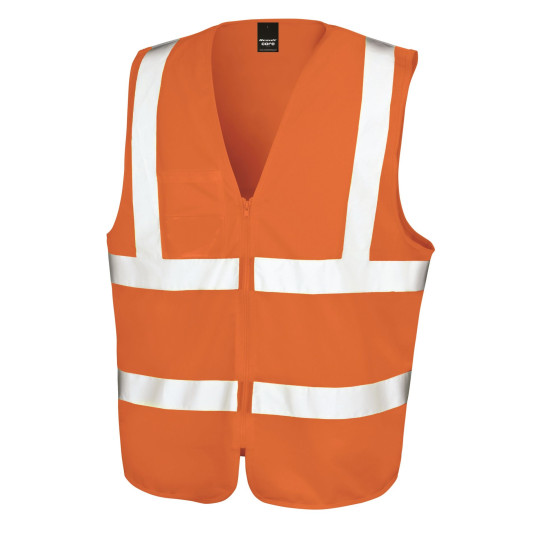 Gilet de sécurité zippé personnalisable - BCM Goodies